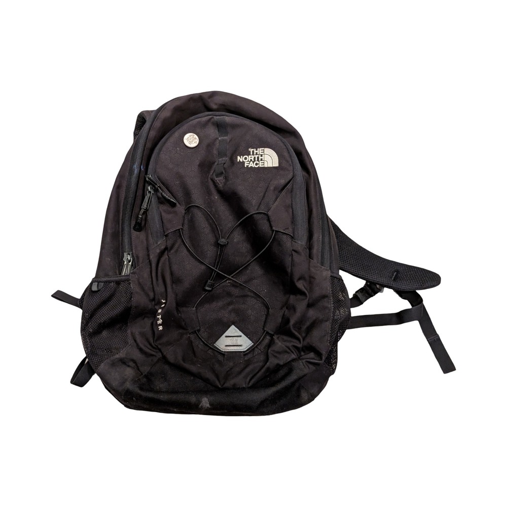 The North Face Jester Backpack Black FlexVent Laptop Sleeve School Hiking Bag